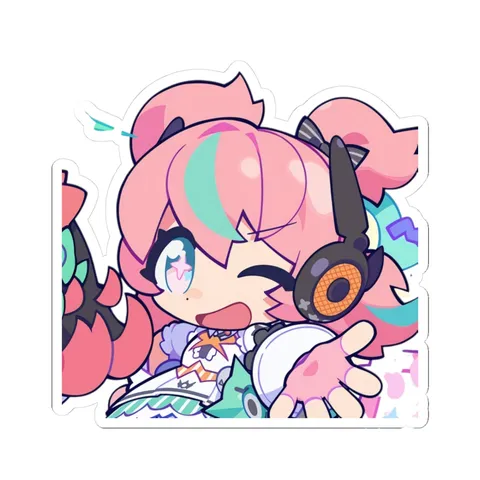 Chibi Aria Wink! — Kiss-Cut sticker