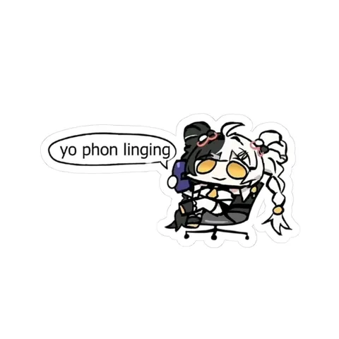 Chibi Dialyn Yo Phon Linging — Sticker sticker