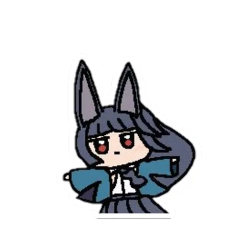 Chibi Miyabi Spin — Sticker sticker
