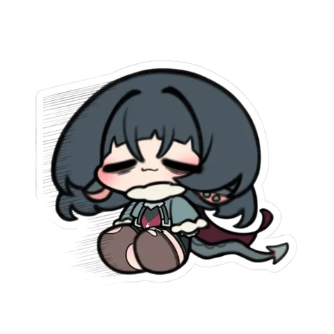 Chibi Sleepy Jane Doe — Sticker sticker