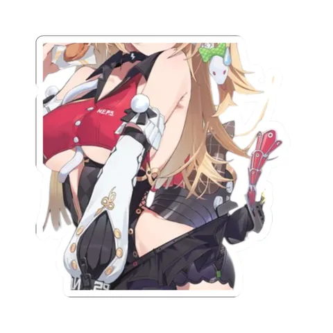 Cissia Eating Burger — Sticker sticker