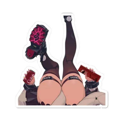 Cissia Falls Over — Kiss-Cut sticker