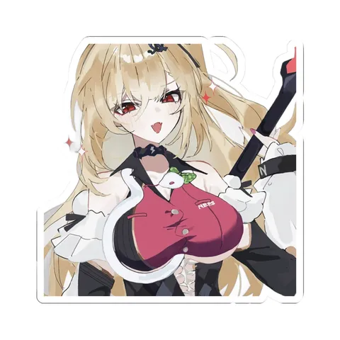Cissia Smirking — Kiss-Cut sticker