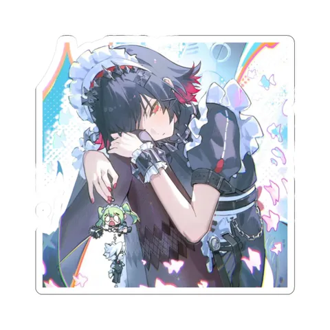 Ellen Joe Head On Knee — Sticker sticker