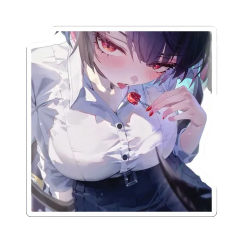 Ellen Joe Holding Lollipop — Sticker sticker