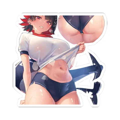 Ellen Joe Sweaty Swimsuit — Kiss-Cut sticker