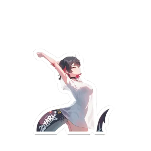 Ellen Joe Stretching In The Sun — Kiss-Cut sticker