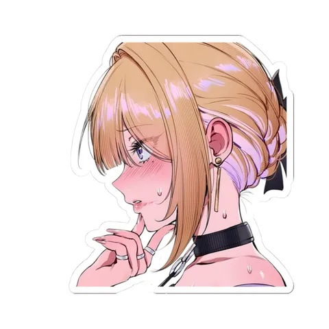 Evelyn Blushing — Sticker sticker