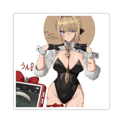 Evelyn Bunny Suit — Sticker sticker
