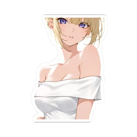 Evelyn White Dress — Sticker sticker
