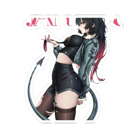 Jane Doe Green Jacket Outfit — Sticker sticker