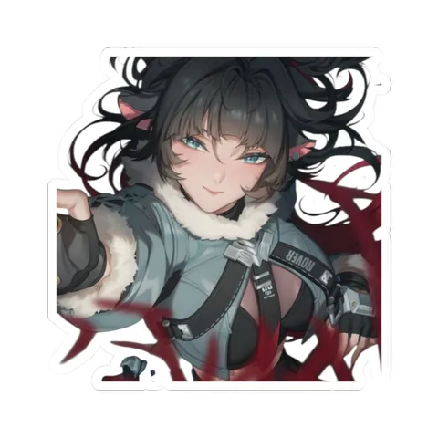 Jane Doe Hair Spread Out — Sticker sticker
