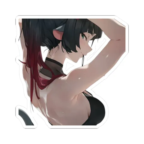 Jane Doe Undoing Hair — Sticker sticker