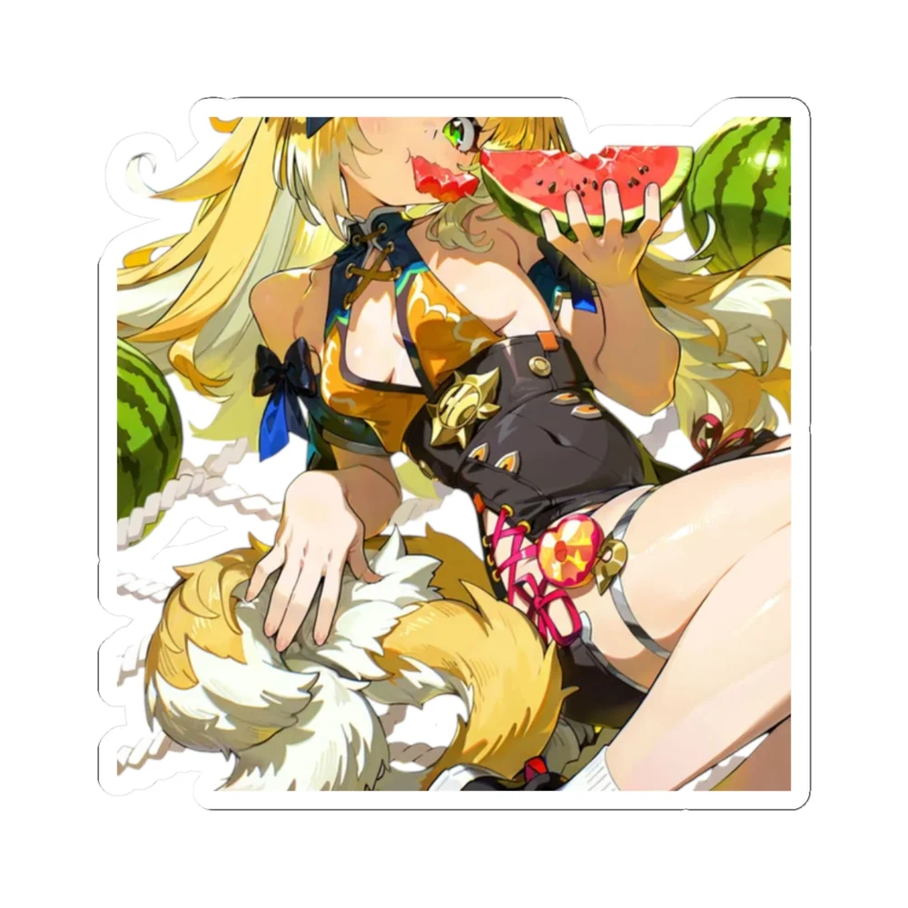 Ju Fufu Eating Watermelon