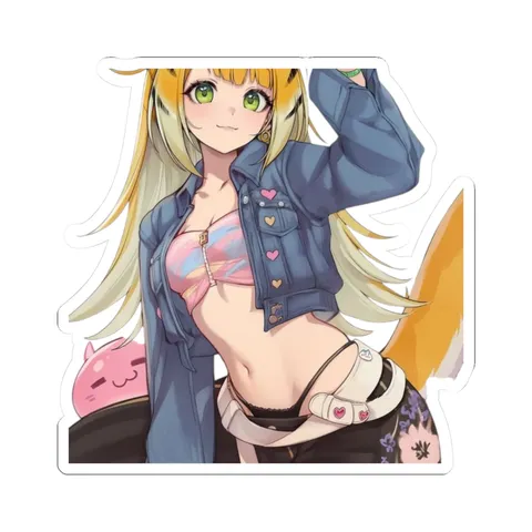 Ju Fufu Swim Suit — Kiss-Cut sticker