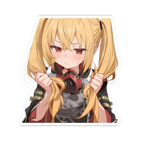 Lucy Pig Tails — Kiss-Cut sticker