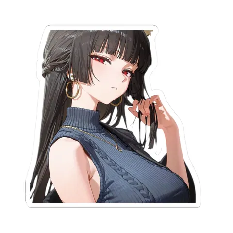 Miyabi Blue Cotton Dress — Sticker sticker