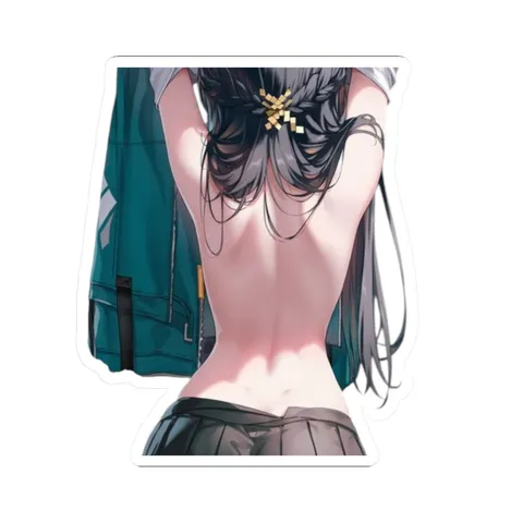 Miyabi Naked Back — Sticker sticker