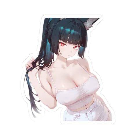 Miyabi Wearing White — Sticker sticker