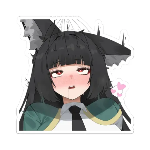 Miyabi Head Scratcher — Sticker sticker