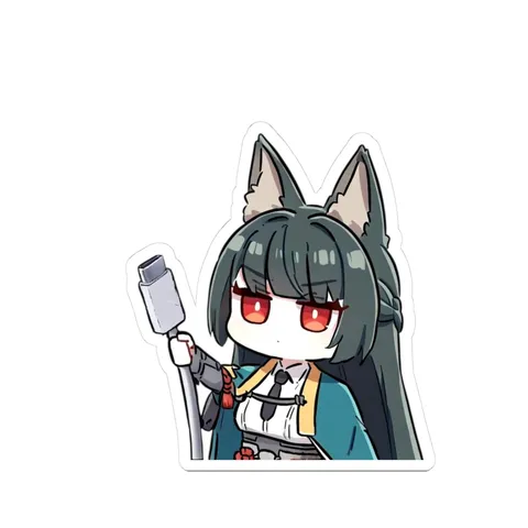 Miyabi Unplugs Charger — Sticker sticker