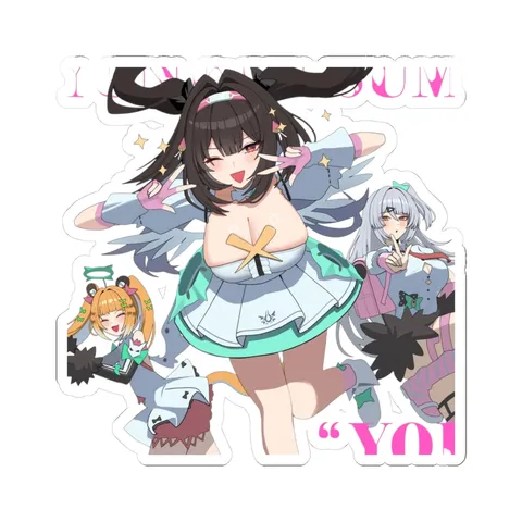 Nangong Yu Hair Style — Kiss-Cut sticker