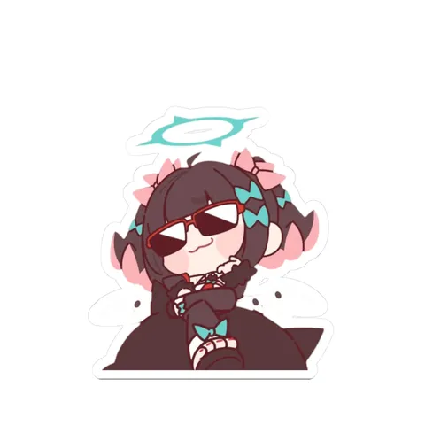 Nangong Yu Sunglasses — Kiss-Cut sticker