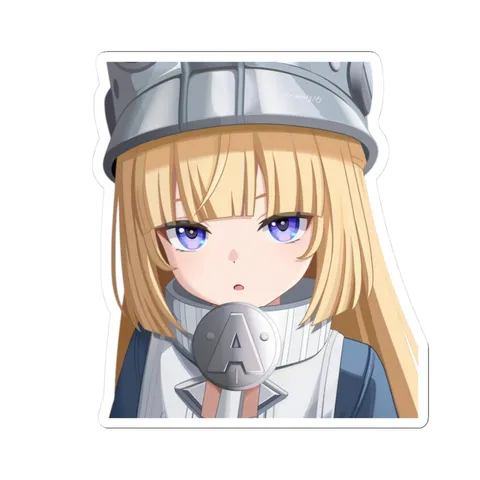 Norma Hollowell Blue Outfit Hat — Sticker sticker