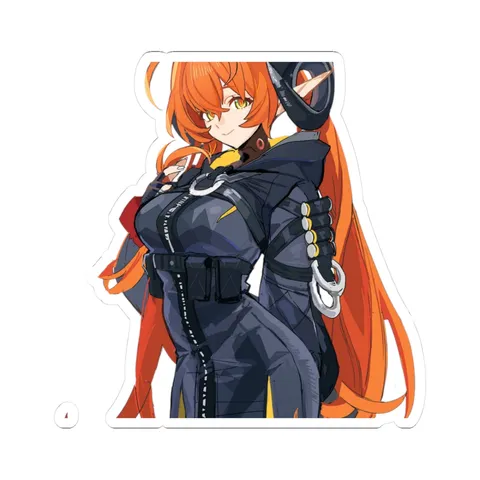 Orphie Arms Behind Back — Kiss-Cut sticker