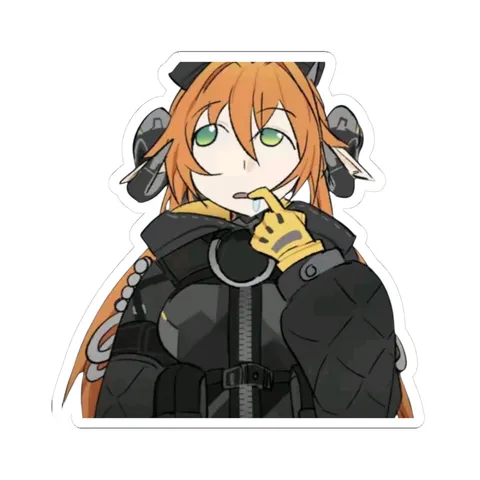Orphie Deep In Thought — Kiss-Cut sticker