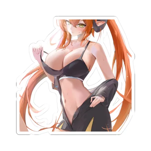Orphie Taking Off Shorts — Kiss-Cut sticker