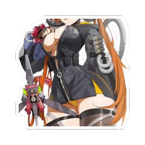 Orphie Unzipping Jacket — Kiss-Cut sticker