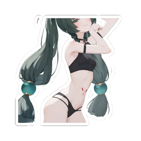 Qingyi Black Bikini — Kiss-Cut sticker