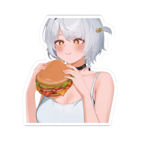 Sanby Tries A Burger — Sticker sticker