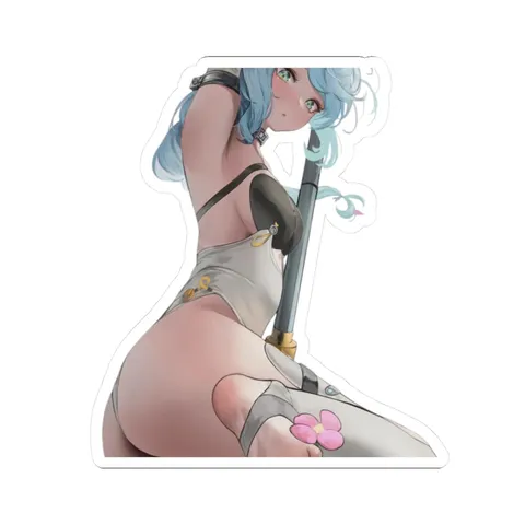 Seed Holding A Flower — Kiss-Cut sticker