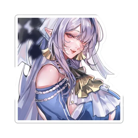 Velina Airgid Blue Elegant Outfit — Sticker sticker