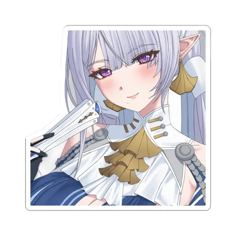 Velina Airgid Blue White Outfit — Sticker sticker