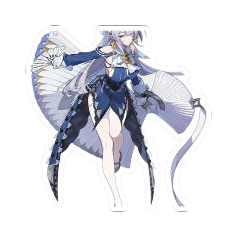 Velina Airgid Dancing Fans — Sticker sticker