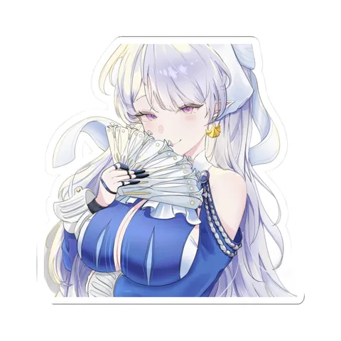 Velina Airgid Long White Hair — Sticker sticker