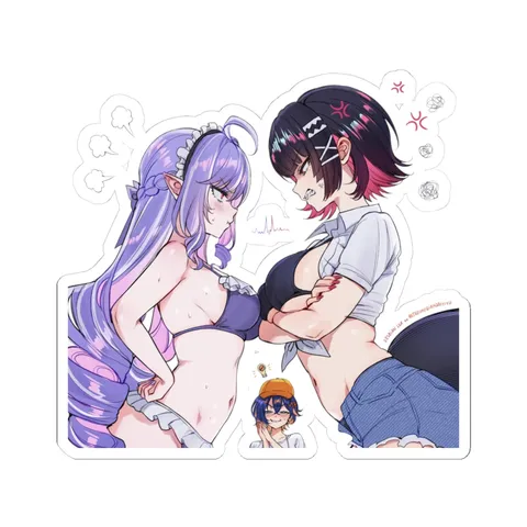 Vivian and Ellen Joe Staredown — Kiss-Cut sticker