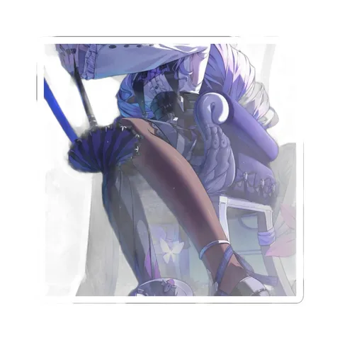 Vivian Banshee Frilled Swimsuit — Sticker sticker