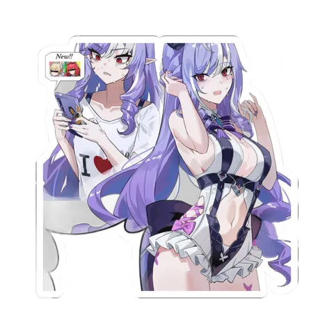 Vivian Banshee Frilled Swimsuit — Sticker sticker