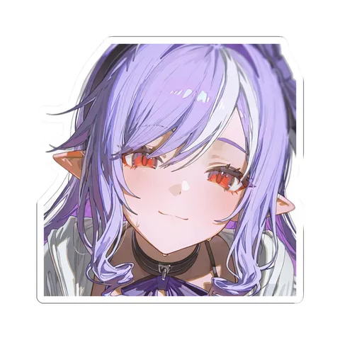Vivian Banshee Long Lavender Hair — Kiss-Cut sticker