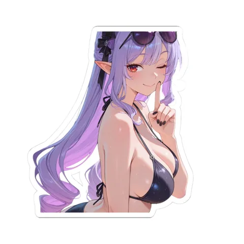 Vivian Black Bikini — Kiss-Cut sticker