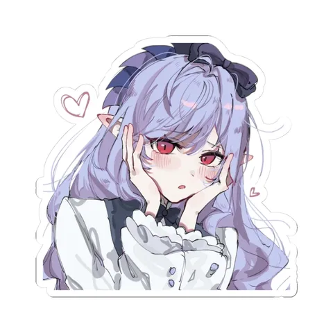 Vivian Blushes — Kiss-Cut sticker