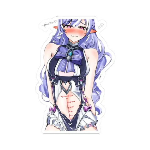Vivian Blushing — Kiss-Cut sticker