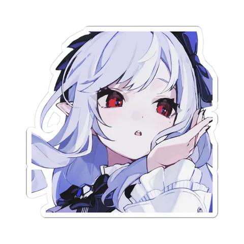 Vivian Cute Face — Kiss-Cut sticker