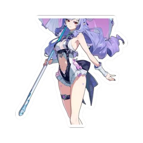 VIvian Full Body Summer Outfit — Kiss-Cut sticker