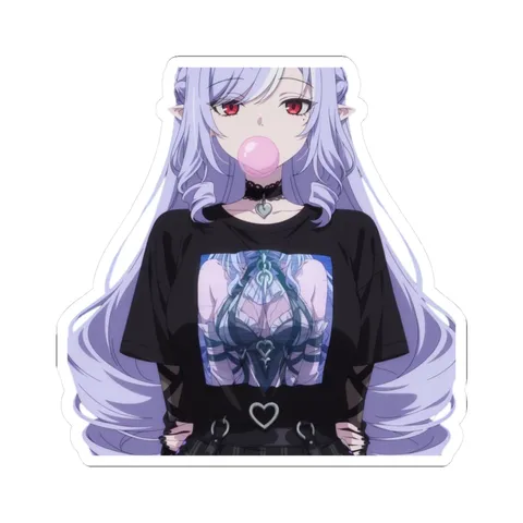 Vivian Goth Outfit — Kiss-Cut sticker
