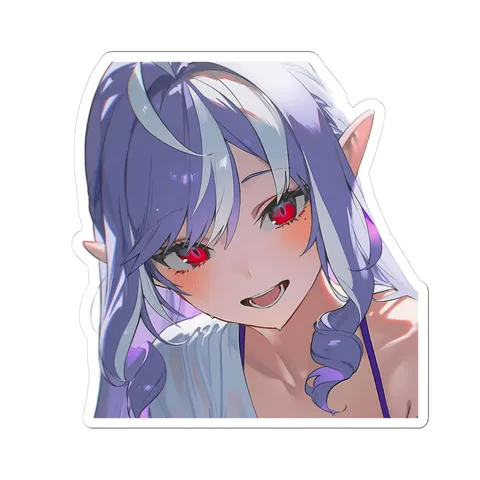 Vivian Mouth Open — Kiss-Cut sticker